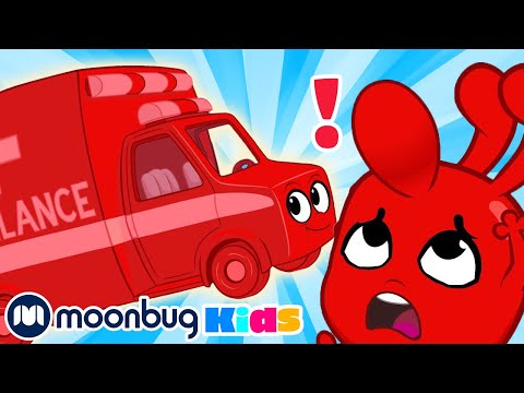 Morphle Bumps His Head - Ambulance! Vehicle videos for Kids | My Magic Pet Morphle | Moonbug Kids