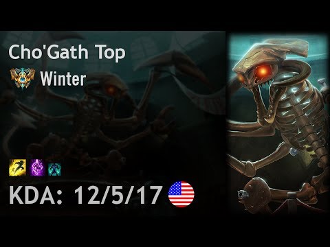 Cho'Gath Top vs Jax - Winter - NA Challenger Patch 7.14