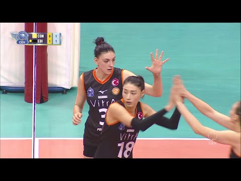 Tijana Boskovic | 2019.03.14 CEV Champions League | Quarter Final | CON vs EBI (5-2)