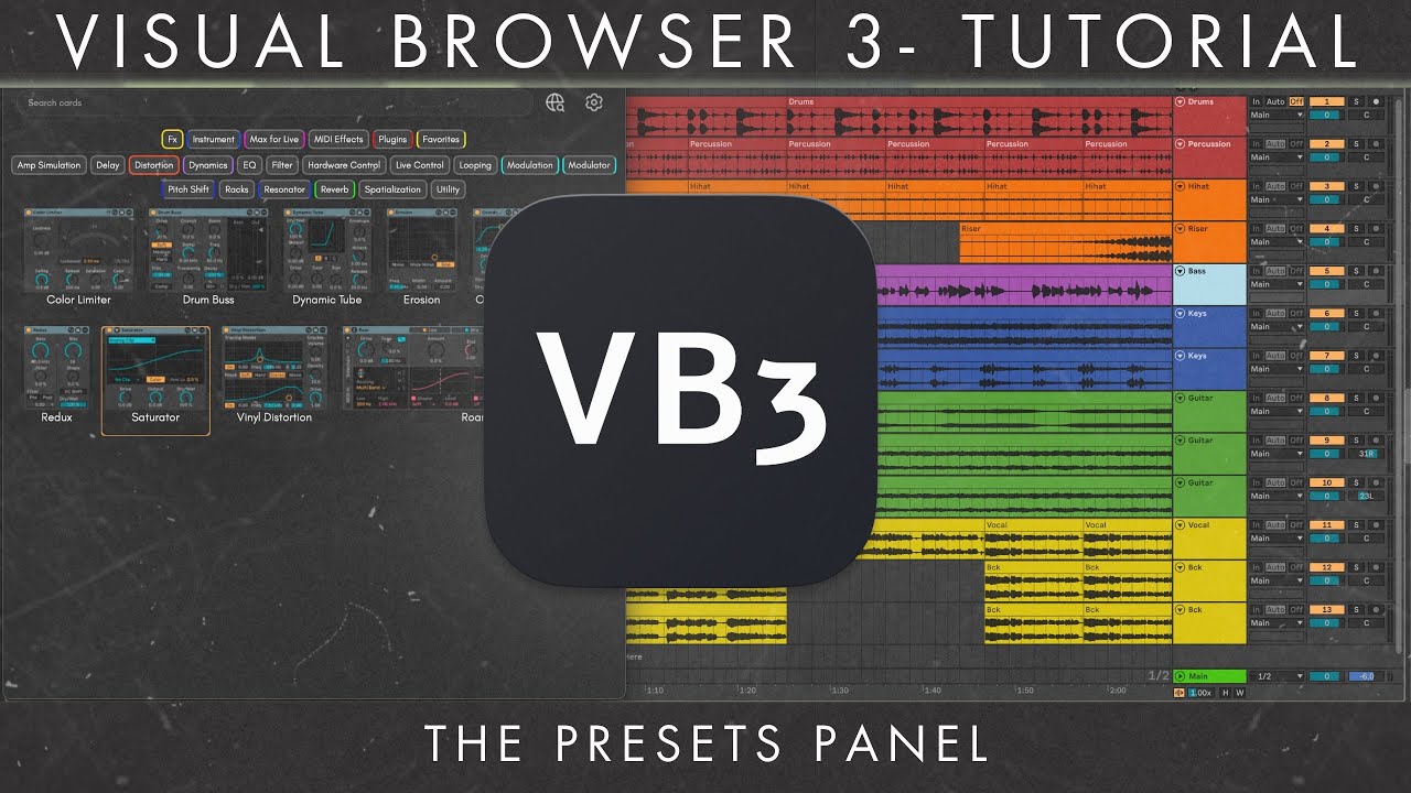 VisualBrowser 3 Tutorial - The Presets Panel