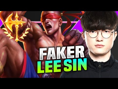 THIS GAME IS CRAZY!  |  T1 Faker Plays Lee Sin Jungle vs Nidalee!  |  KR SoloQ 10 | 15 |