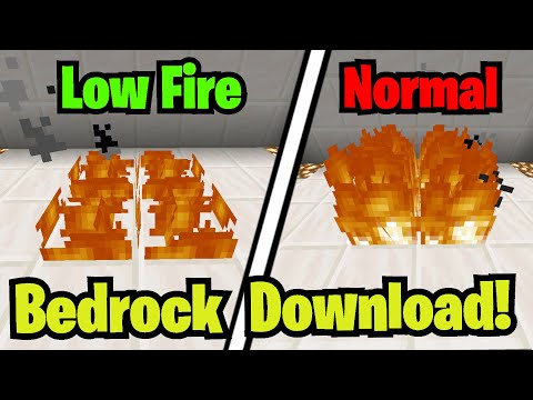 How To Get LOW FIRE Pack in Minecraft Bedrock Edition! (Mobile/Console/Windows 10)