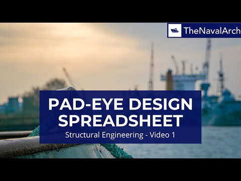 Pad-eye design spreadsheet (www.thenavalarch.com)