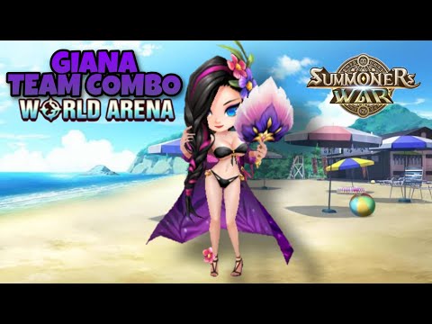Giana Team Combo in World Arena Ep. 4 - Summoners War