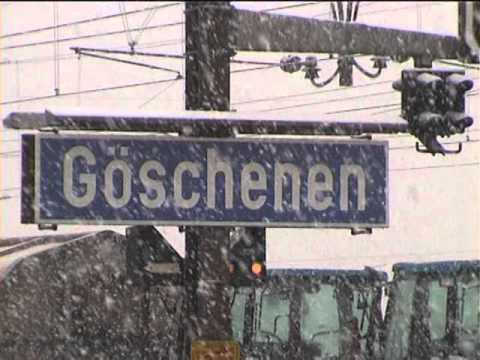 DVD 012 [SD] Göschenen station in winter 2000 - CLASSIC GOTTHARD Railway in real WINTER