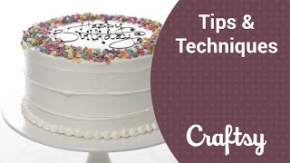 How to Cover a Cake With Festive Sprinkles