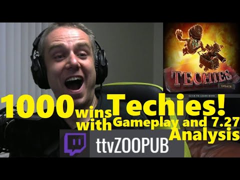 Episode 1: Level 25 Ranked Techies! Map Control Support Style! 7.27 Patch Notes Techies Analysis