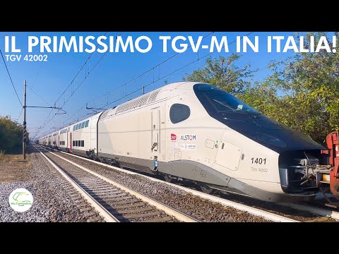 [4K60FPS] IL TRASFERIMENTO DEL PRIMISSIMO TGV-M FRANCESE IN ITALIA PER I TEST A BOLOGNA SAN DONATO!