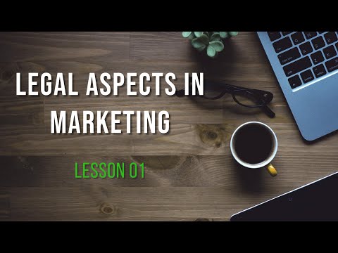 Legal Aspects in Marketing Lesson 1