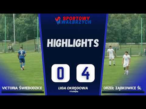 Skrót meczu: Victoria Świebodzice vs.  Orzeł Ząbkowice Śląskie