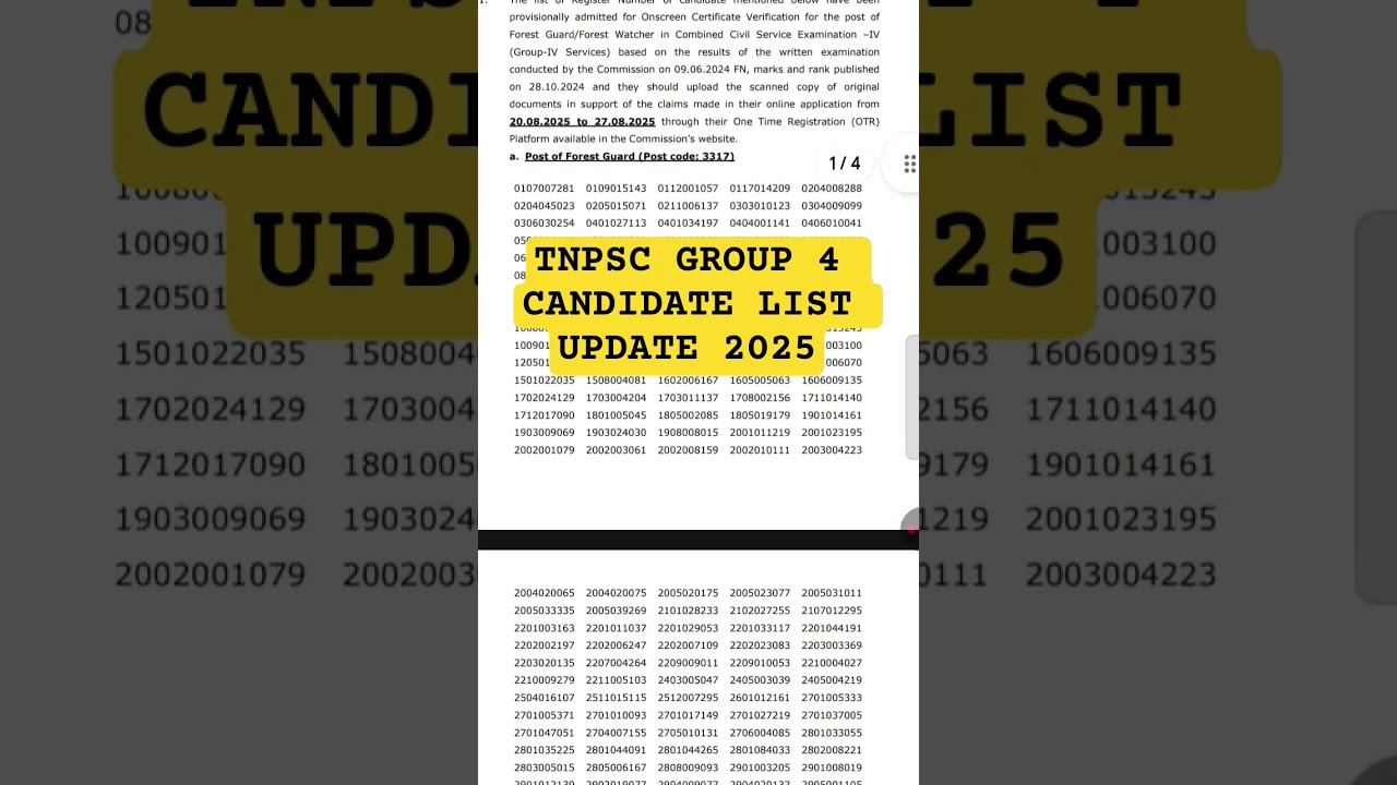 TNPSC GROUP 4 OFFICIAL UPDATE 2025 || 2024 NOTIFICATION #tnpsc #group4 #tnpscgroup4