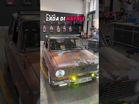Come trasformare la tua auto in un albero di natale 🎄 #tutorial #lada #natale