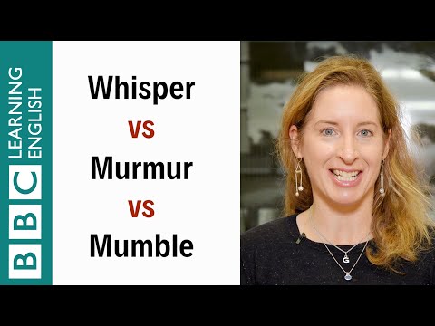 低聲與低語與喃喃自語--英語一分鐘搞定 (Whisper vs Murmur vs Mumble - English In A Minute)