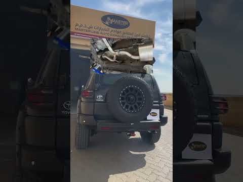 Toyota FJ cruiser full exhaust system high flow performance exhaust Masterline Auto Exhaust - Dubai