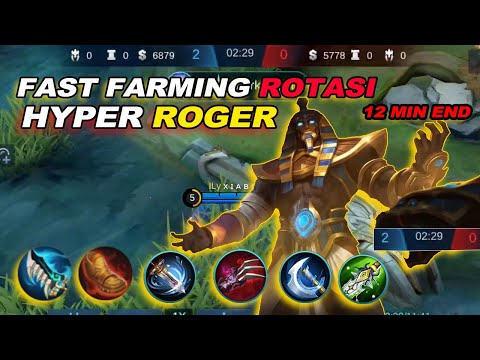 CARA HYPER ROGER FAST FARMING #MLBB