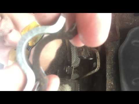 1999 Mercedes Benz ML320 ML 320 Rear center support carrier bearing Tutorial Fix Repair Video #12