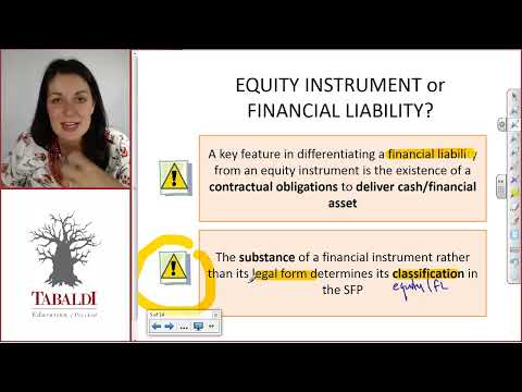 Equity vs Financial Liability? How to tell the difference using IAS32 Financial Instruments