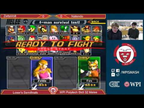 WPI PTS 32 - ZettaVolt (Fox) vs Natendo (Sheik) - Melee - Losers Semifinals