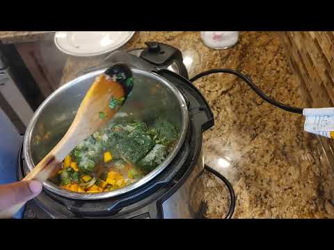 Instant Pot Callaloo Soup ( vegetarian)