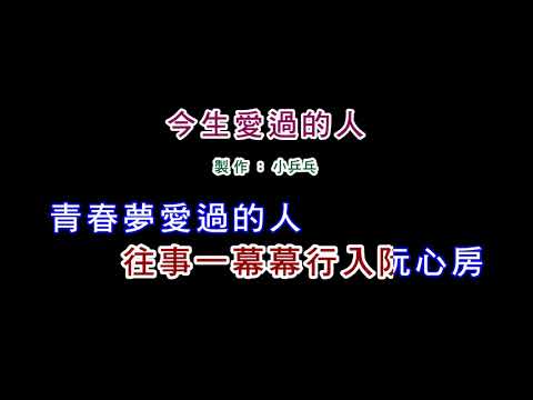 (演唱版)黃乙玲-今生愛過的人(DIY卡拉OK字幕)