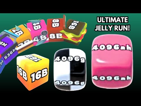 Jelly Run 2048 [Infinity vs New York Adventure] vs Jelly Tube Run | 16B vs 4096G vs 4096AH