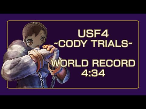 USF4 Cody Trials Speedrun WR - 4:34