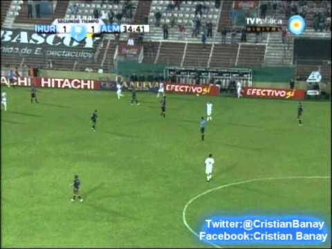 Huracan 2 Almirante Brown 1 (Relato Julian Bricco) Torneo Nacional B  2012/13 Los goles (13/5/2013)