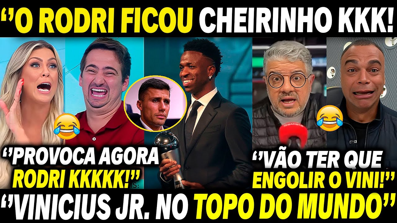 RENATA, DENILSON E HEVERTON EXALTAM VINICIUS JR. NO THE BEST E ZOAM RODRI APÓS PERDER O PRÊMIO!