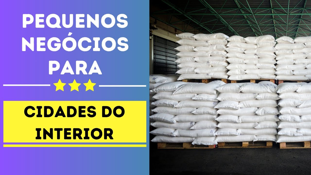 10 Negócios LUCRATIVOS para cidades PEQUENAS do interior