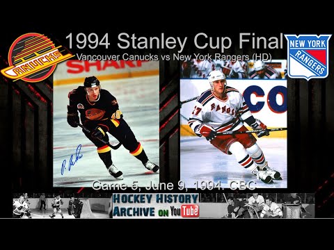 1994R4G5 Vancouver Canucks vs New York Rangers (HD HQ CBC). Game 5, 1994 Stanley Cup Final.