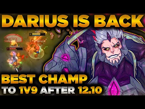 Darius Gameplay Guide Patch 12.10+ | DARIUS FEELS AMAZING TO PLAY NOW! | BEST 1V9 CHAMP