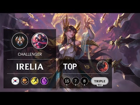 Irelia Top vs Aatrox - KR Challenger Patch 9.12