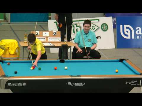 Jacques Wollschläger - Dennis Laszkowski Viertelfinale DJM 2017 m-U17 9-Ball