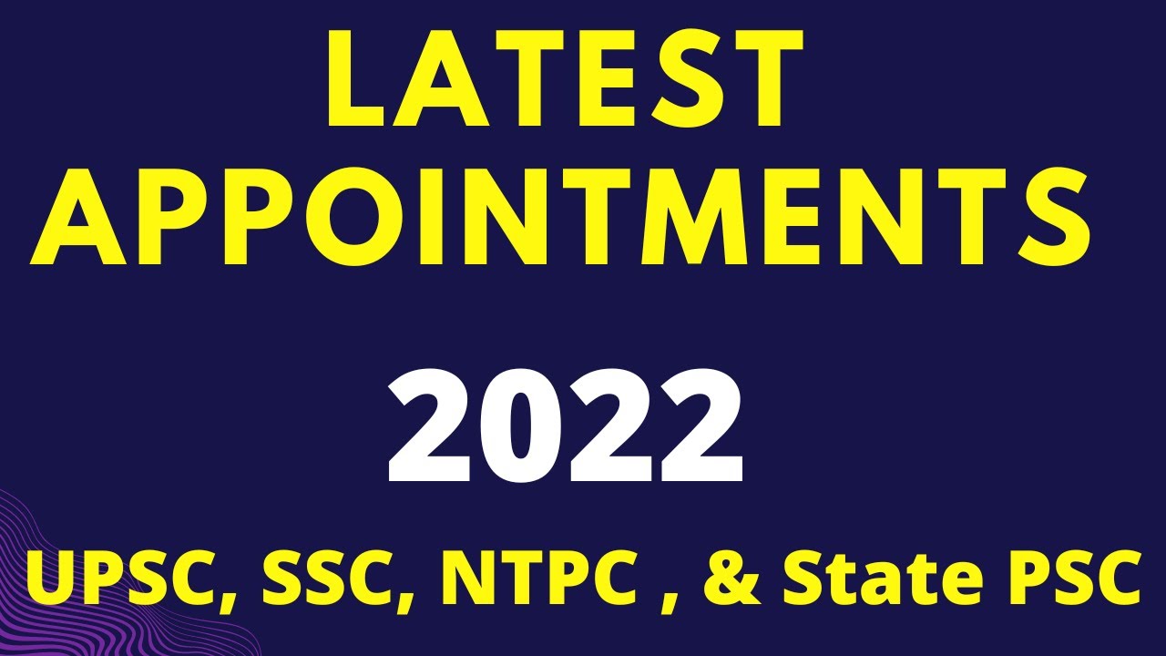 Latest Appointments 2022 !! Most Important For UPSC, SSC & State PSC !! #shorts #appointments2022