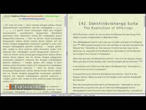 MN 142 (The Exposition of Offerings) and Q&A