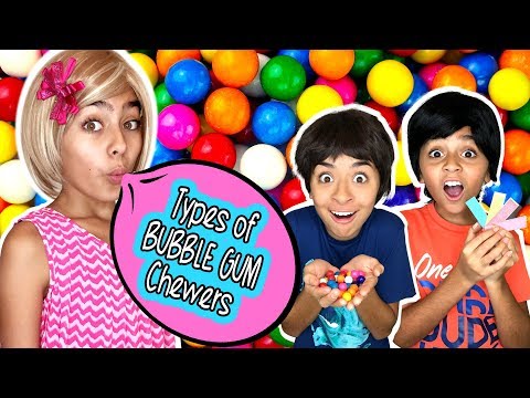 Types of Bubble Gum Chewers - Funny Skits // GEM Sisters