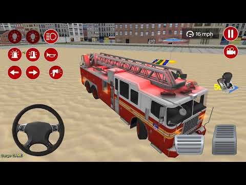 Real Fire Truck Driving Simulator 2021 - Fire Fighting#2 - Android Gameplay