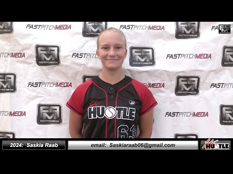 2024 Saskia Raab 3.8 GPA Triple Threat Hitter - Outfield & Catcher Softball Skills Video
