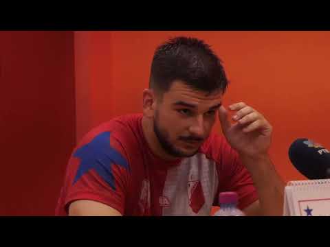 Ivan Mićić (RK Partizan) i Luka Rogan (RK Vojvodina) posle derbija - 32:24