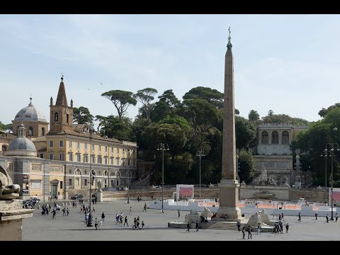 Piazza del Popolo (4k) | Roma 🇮🇹