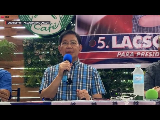 Lacson resigns from Partido Reporma, says party to endorse another bet