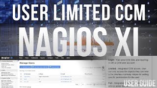 User limited CCM access in Nagios XI