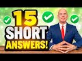 15 SHORT ANSWERS to COMMON INTERVIEW QUESTIONS! (How to PREPARE for a JOB INTERVIEW!)