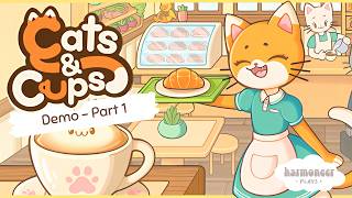 🐈 Serving Paw‑fect Drinks to Fluffy Friends ☕ Cats & Cups Demo - Part 1 | No Commentary Playthrough