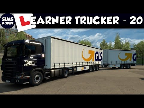Euro Truck Sim 2 - Learner Trucker - Lesson 20 - Double Trailer To Aalborg