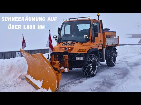 ❄️Fresh snow in the Alps❄️Snow removal | Winter service in Tyrol at 1,800 meters above sea level