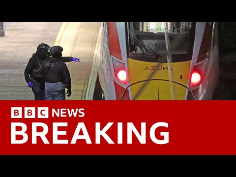 Video | Nine people with life-threatening injuries after stabbings on UK train | BBC News