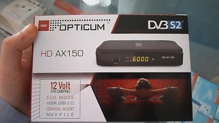 Opticum AX 150 HD Satellite Receiver Video Review 720P