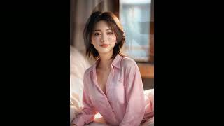 美女が世界を救う　＃美女　#パジャマ 　＃癒し　＃画像　＃女性　＃女の子　＃胸　＃AI