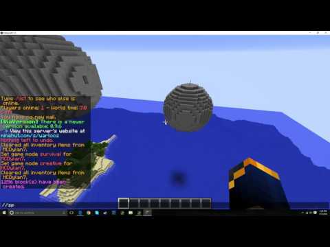 How to Make a Sphere in Minecraft Using World Edit